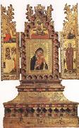 Virgin and Child with Saints a triptych (mk05) Simone Dei Crocefissi
